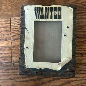 Western Outlaw Fugitive WANTED Picture Frame 4 X 2.75”